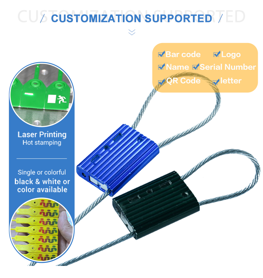 ISO 17712 Pull tight security cable seals HYCS-D04